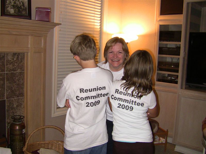 My mom with her reunion committee last summer